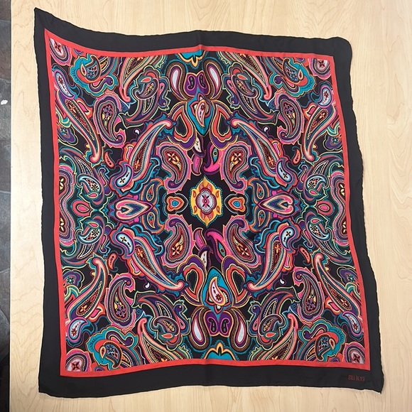Vintage Bill Blass Paisley Silk Scarf - Picture 2 of 6